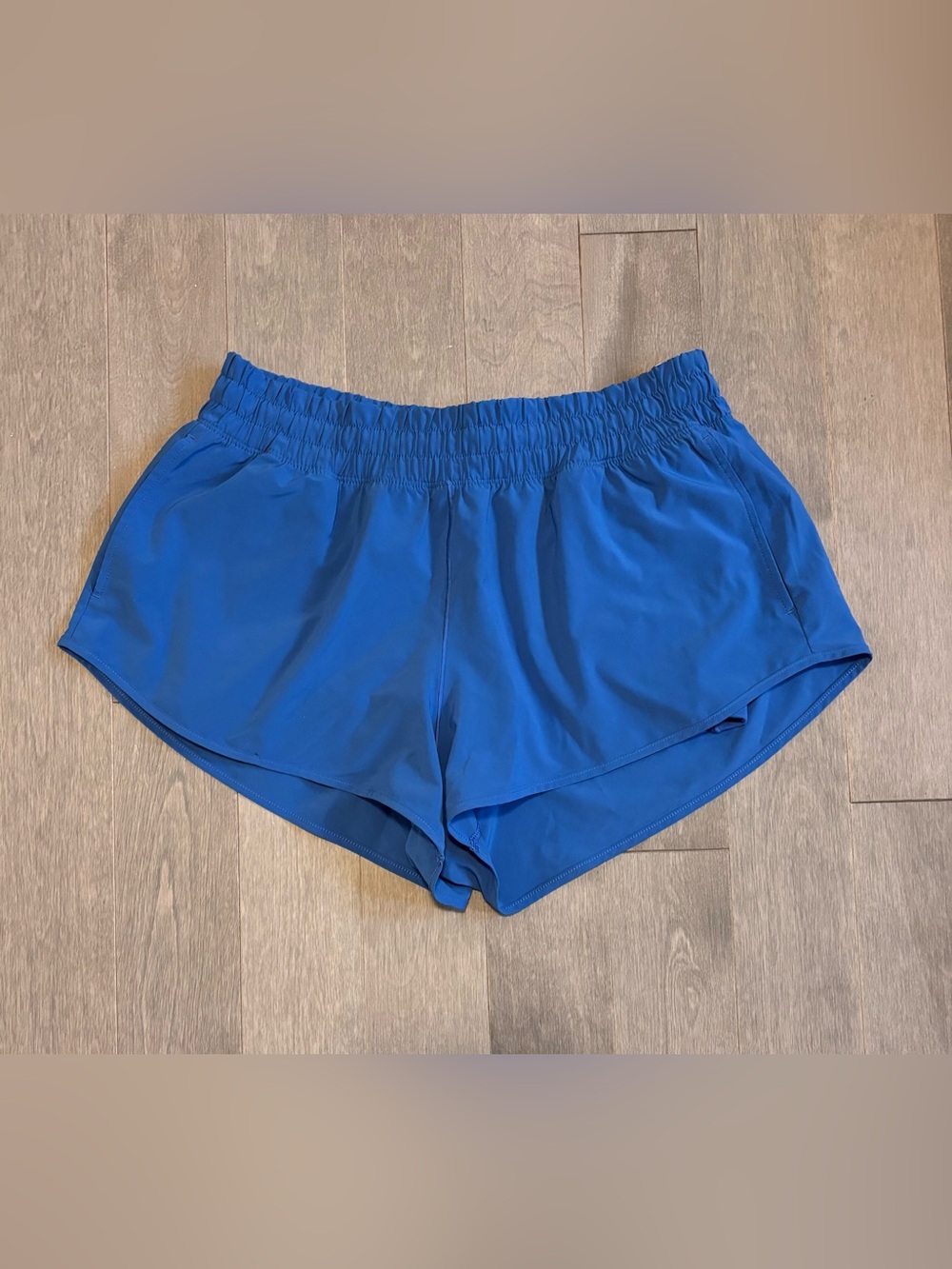 OFFLINE by Aerie Real Me Flowy Running Shorts Blue Low Rise Lined Pockets M